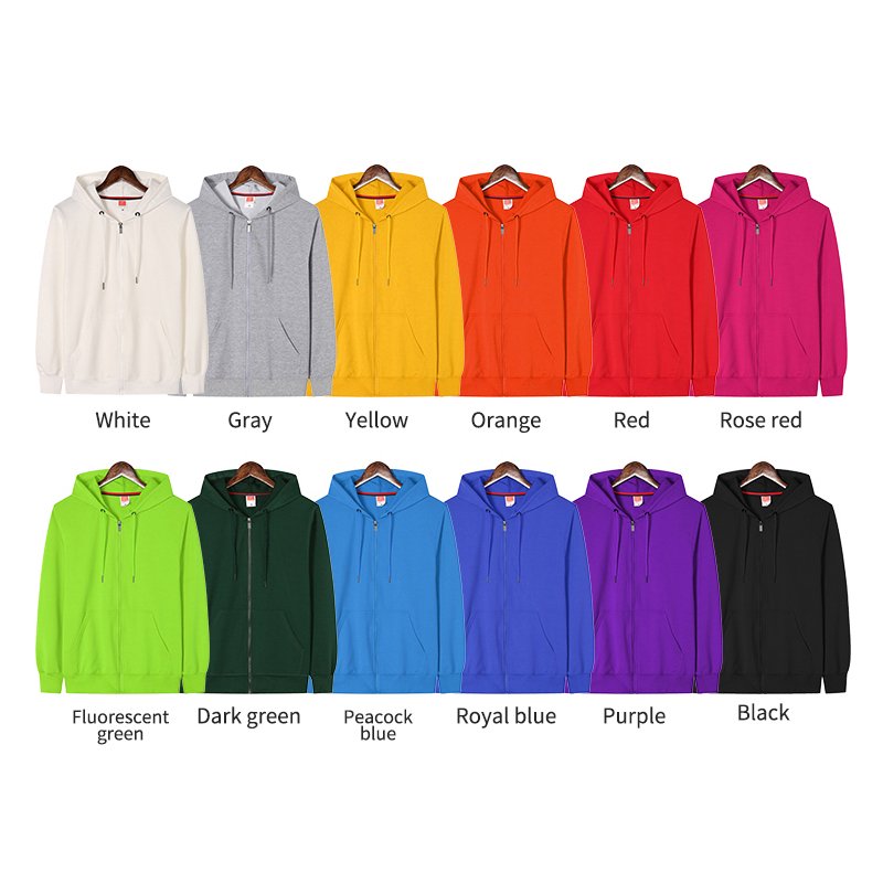 Plain Black Unisex High Quality Jogger Tracksuit Mens Custom Logo Printing Jacket Zipper Hoodie