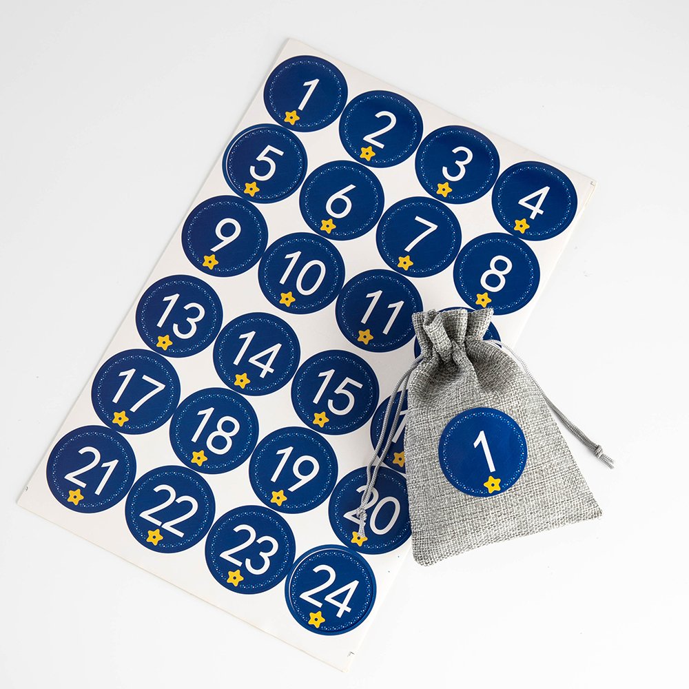 Customized Factory Wholesale Christmas Vinyi Round Stickers 14cm Windows Stickers Sheet Label