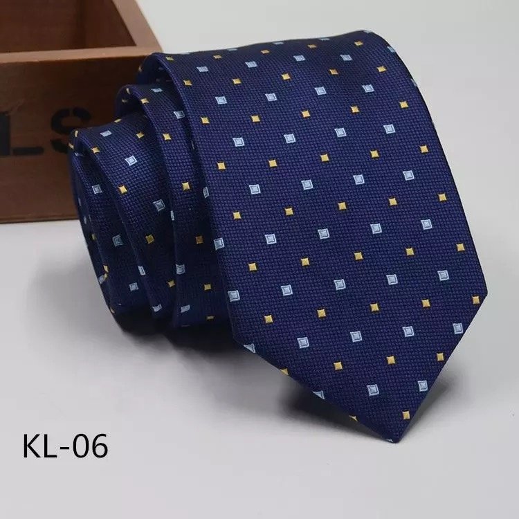 high quality business gentleman polyester 8cm men's tie silk hand feel necktie