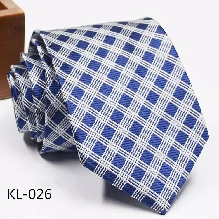 high quality business gentleman polyester 8cm men's tie silk hand feel necktie