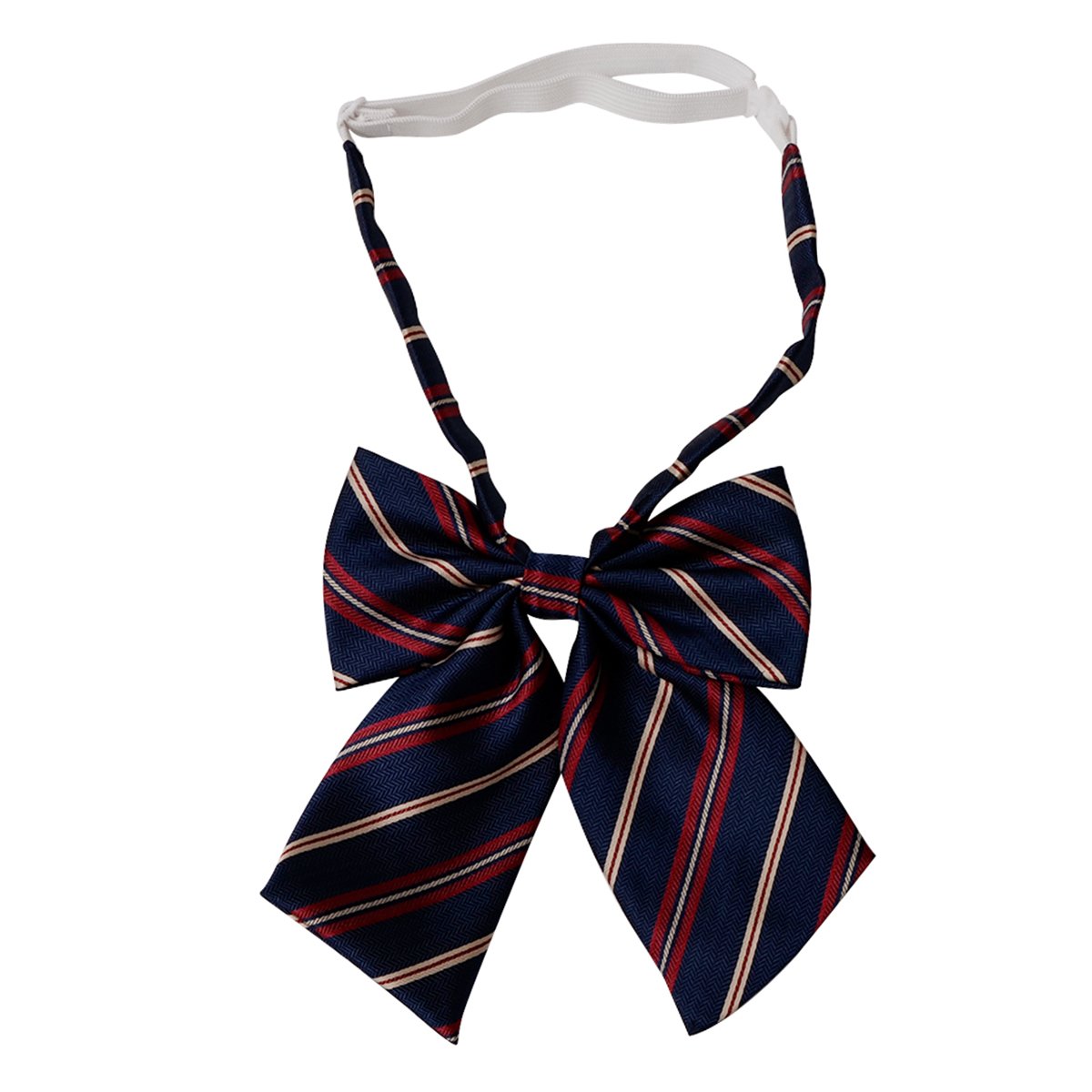 OEM/ODM Custom Logo Stripe Pattern Bowties High Quality 100% Polyester Low Price Handmade Adjustable Bow Tie For Fashion Men