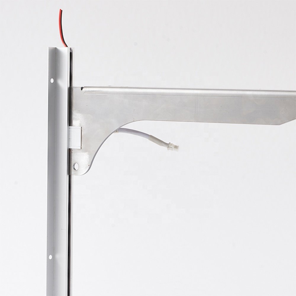 Installation of rack lighting socket power supply LED connector rail plug for power rail power supply