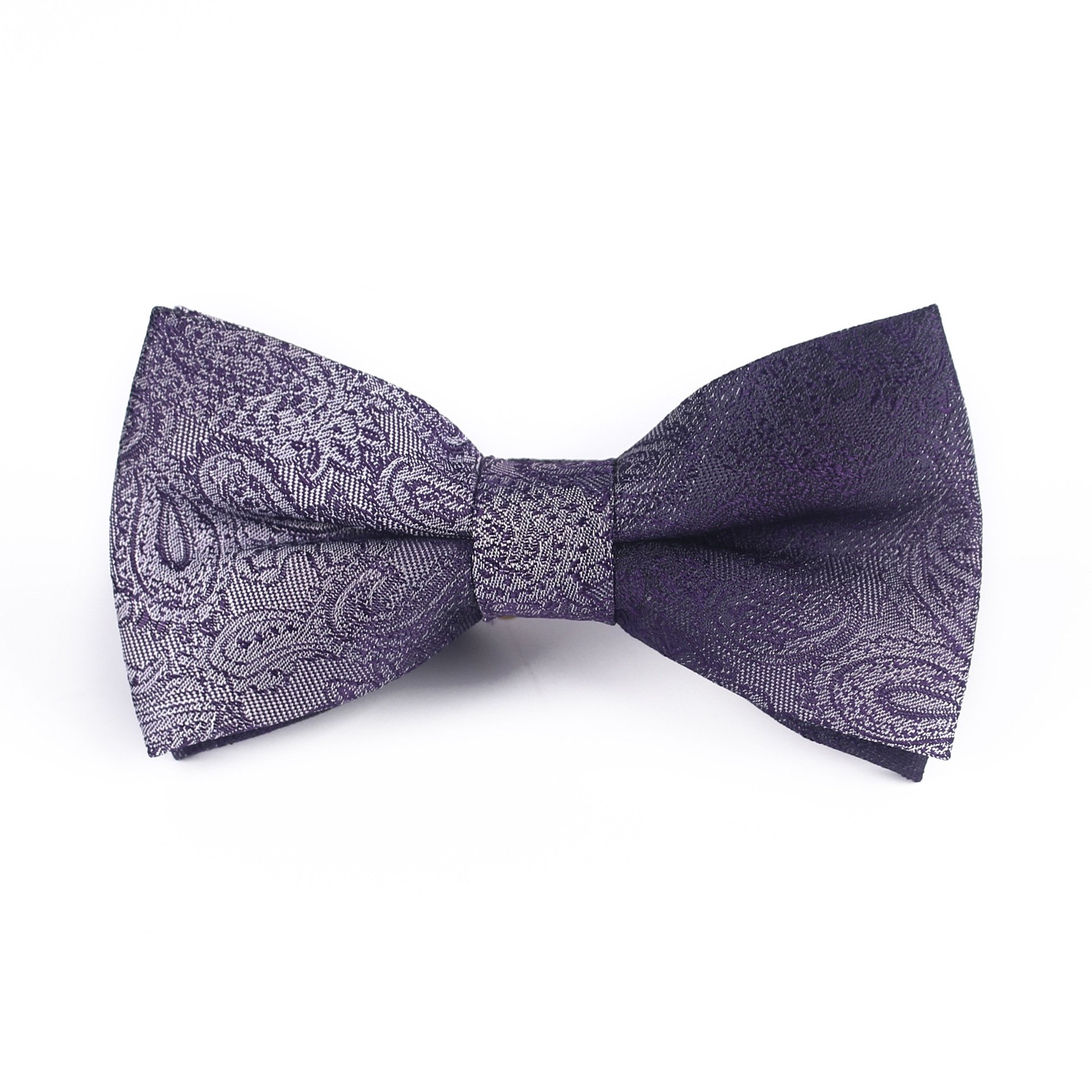 New design fashion gradient color Paisley men's polyester bow tie for wedding groom