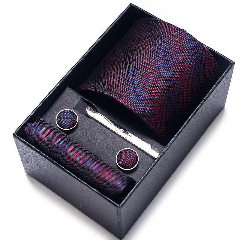 Luxury Gift Handmade Neck Tie Set Men Jacquard Pocket Square Tie Sets Men suit accessories