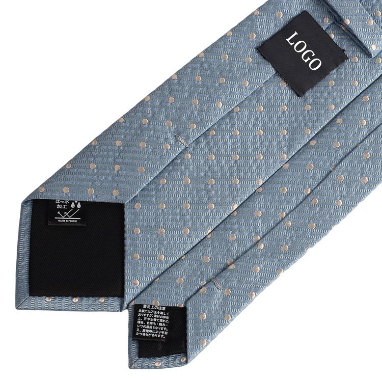 Custom Seersucker Premium Silk Necktie Luxury Woven Jacquard Logo Branded Tie For Mens 100% Silk Suit Accessories