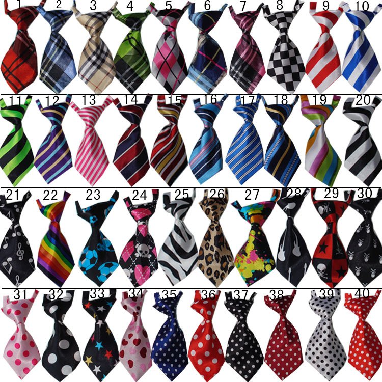 Wholesale Adjustable Pet Ties Plaid Pet Bow Tie Cat and Dog Apparel Accessory
