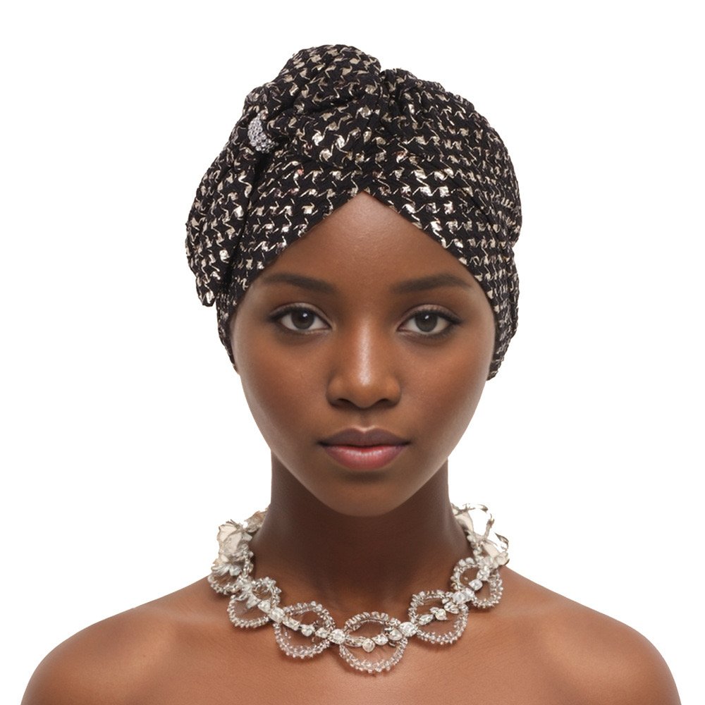 2024 turban hat cap Gele with stone Comes In Round for woman African Popular Ready To wear Head Tie Gele