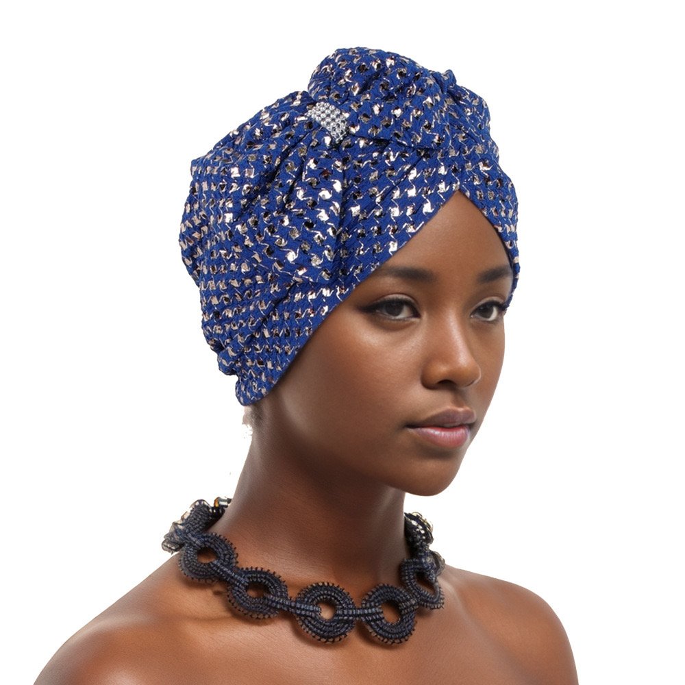 2024 turban hat cap Gele with stone Comes In Round for woman African Popular Ready To wear Head Tie Gele