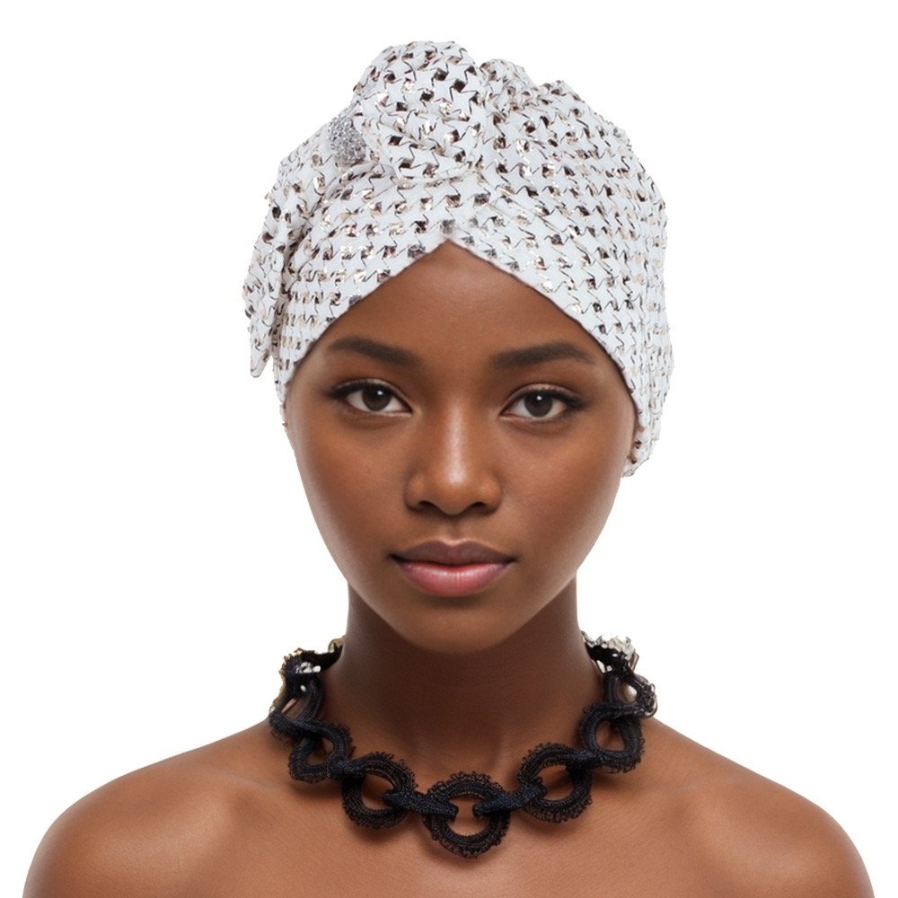 2024 turban hat cap Gele with stone Comes In Round for woman African Popular Ready To wear Head Tie Gele