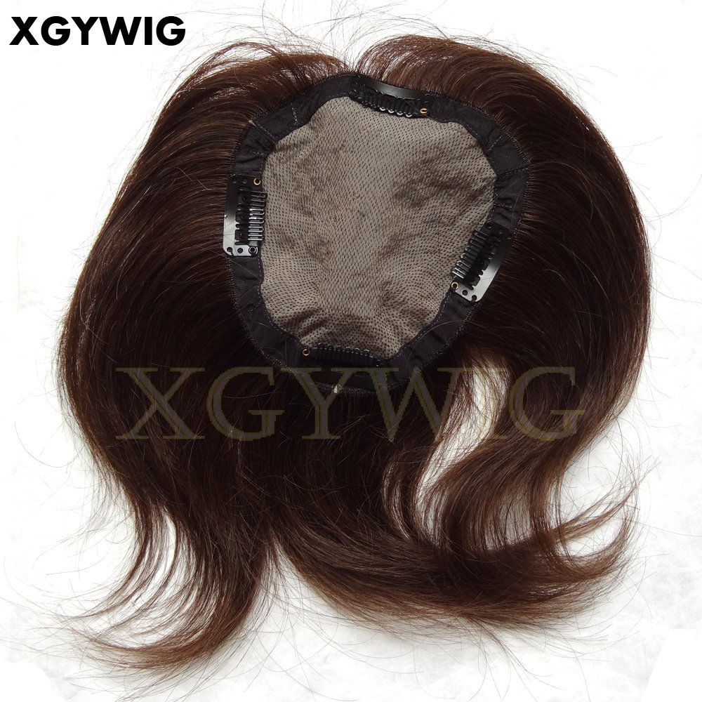 100% Virgin Remy Human hair China silk base fake scalp hair loss system natural looking clip on women hairpieces
