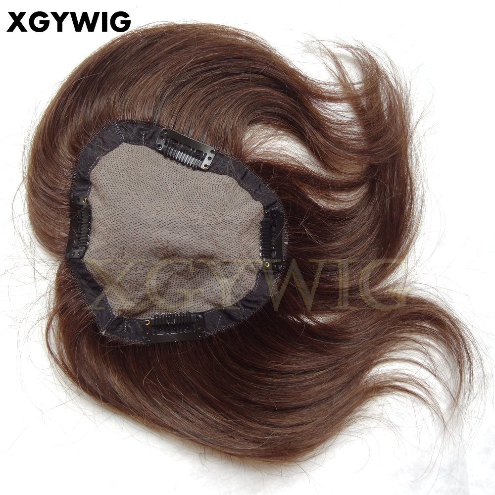 100% Virgin Remy Human hair China silk base fake scalp hair loss system natural looking clip on women hairpieces
