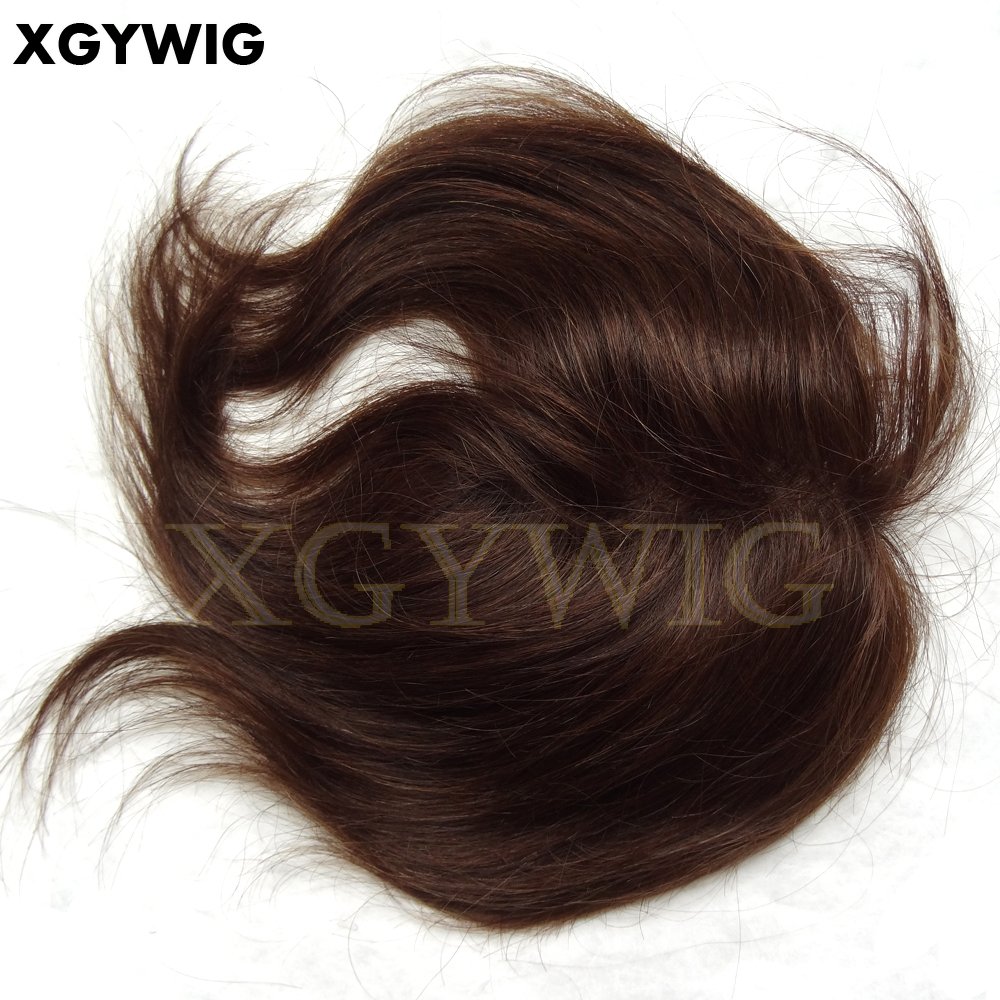 100% Virgin Remy Human hair China silk base fake scalp hair loss system natural looking clip on women hairpieces