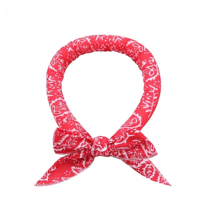 Pet Ice Scarf Cooling Towels Summer Headband Cat Dog Silk Scarf With Heat Relieving Ice Scarf