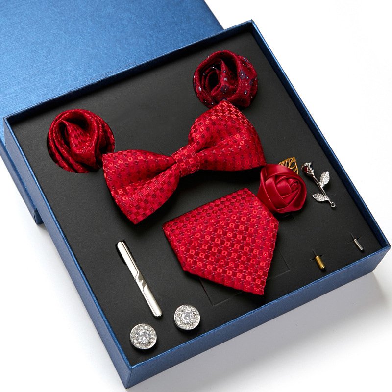 Winnel mens tie sets gift box mens tie sets gift box high quality low moq business tie and sock set mens gift