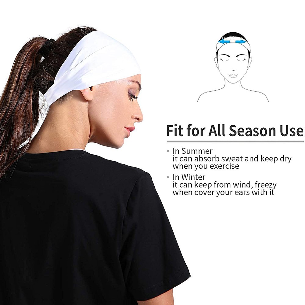 4pcs High Quality Sport Running Headband headtie comfortable fabric Hair Cool Head Tie Headband for men Custom logo headbands