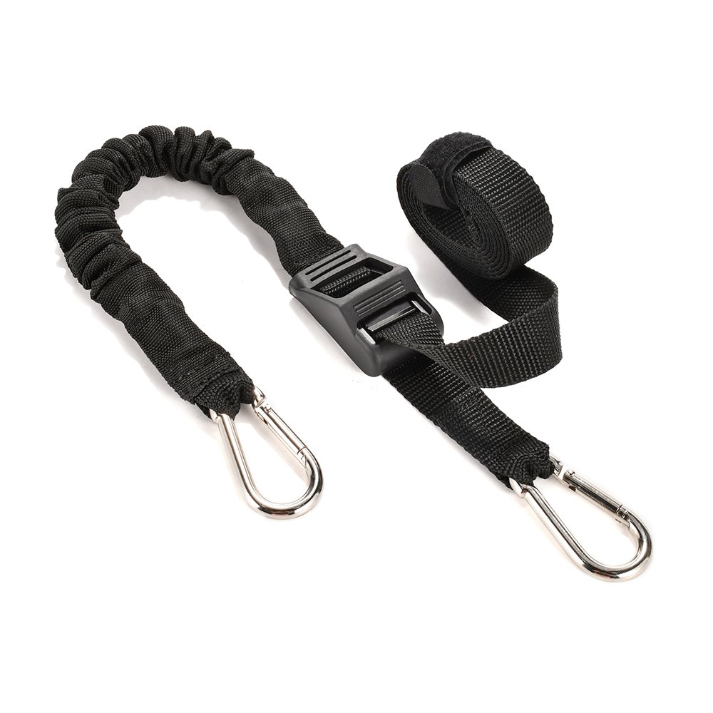 Multi-Purpose Adjustable Elastic Bungee Cord Strap with Secure 25mm Cam Lock Buckle and Carabiner Hook