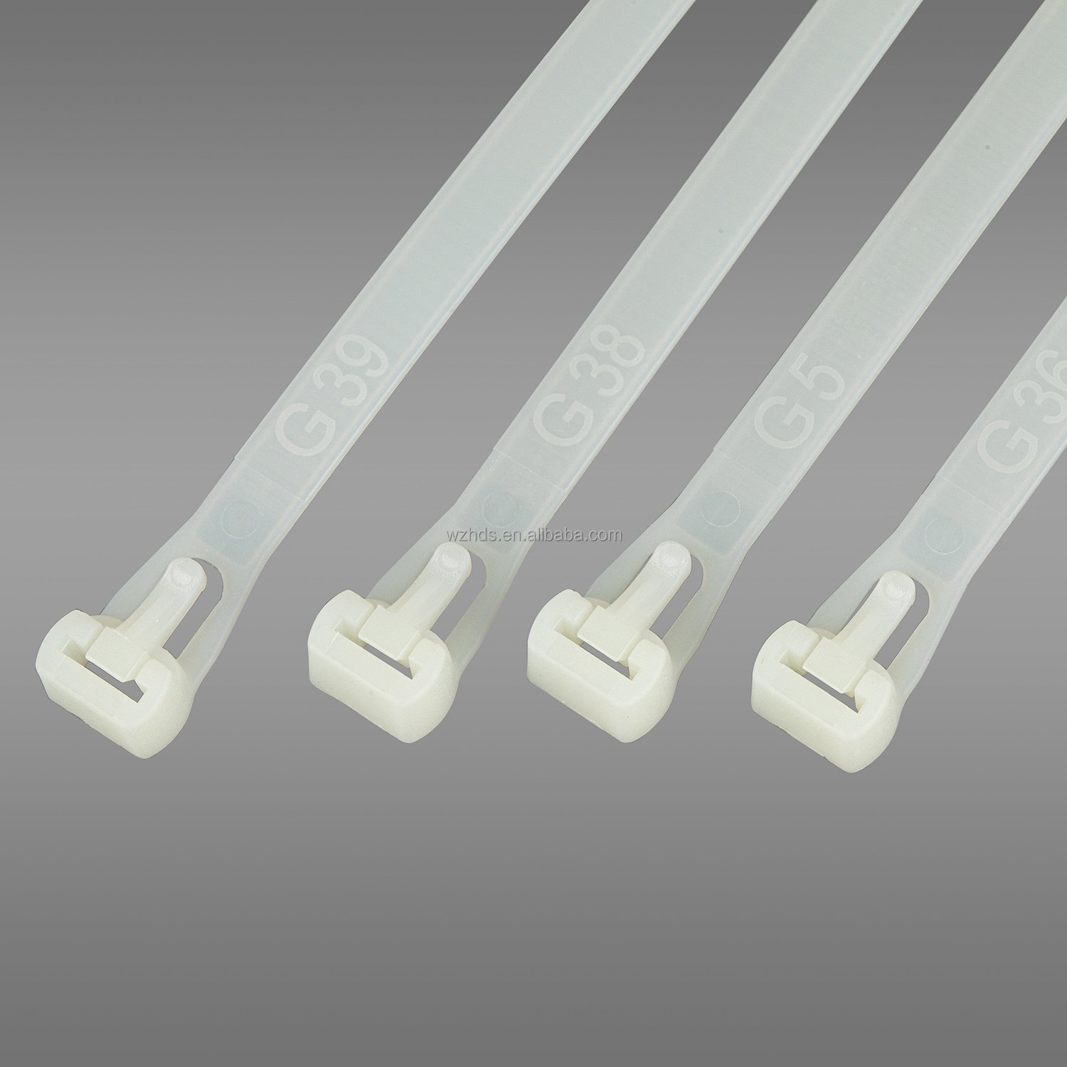 UL approved China supplier Plastic nylon movable releasable reusful Cable Ties zip tie 7.6*350mm 100pcs/bag