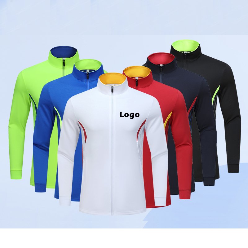 Custom Made soccer tracksuit New Season Soccer Tracksuit Man Football Jacket With All Logo Sports wear Kit Training Suit