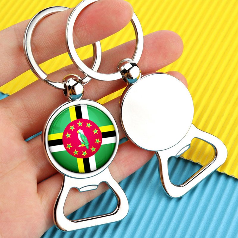 80 Models Caribbean Dominica Flag Map Tie Clip Lapel Pin Ring Brooch Cuff Link Necklace Bracelet Earrings Key Chain Jewelry Set
