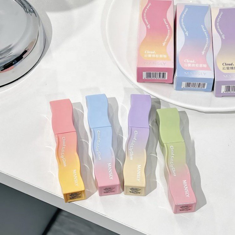 New Tie Dyed Lipstick Tube Matte Velvet Lipstick Lip Glaze Cute fashion Lipstick Gloss Wholesale