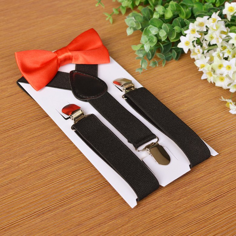 kids suspenders and bow tie manufactured in China