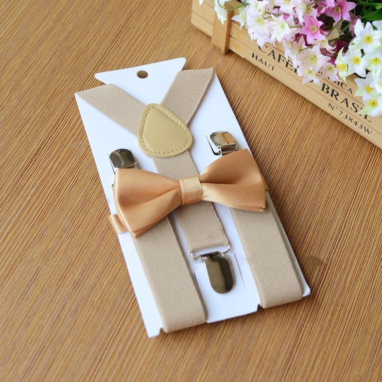 kids suspenders and bow tie manufactured in China