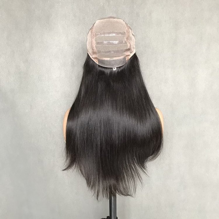 New Design customized Medical Wig With PU Glueless 100% real human Virgin European Hair Full Handtied Stretch HD Lace Wigs