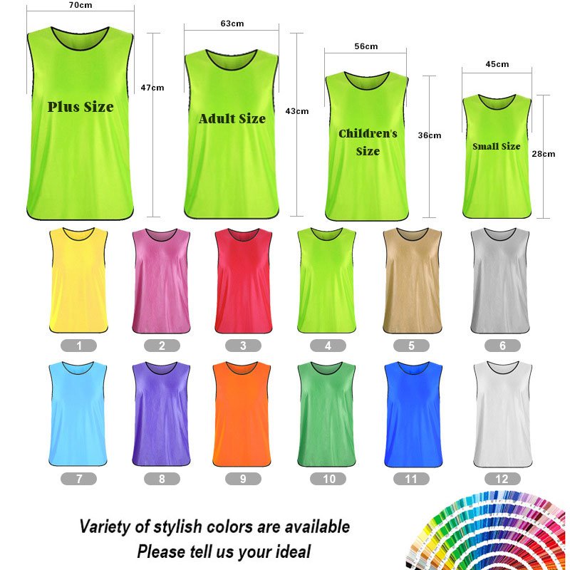 Custom Polyester Sports Training Vest With Logo Wholesale Promotional Football Basketball Marathon Team Bibs