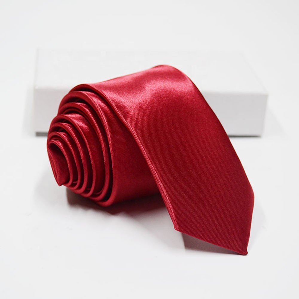 Tking Mens Accessories Narrow Ties Slim Skinny Neckties 5cm Width Many Solid Color