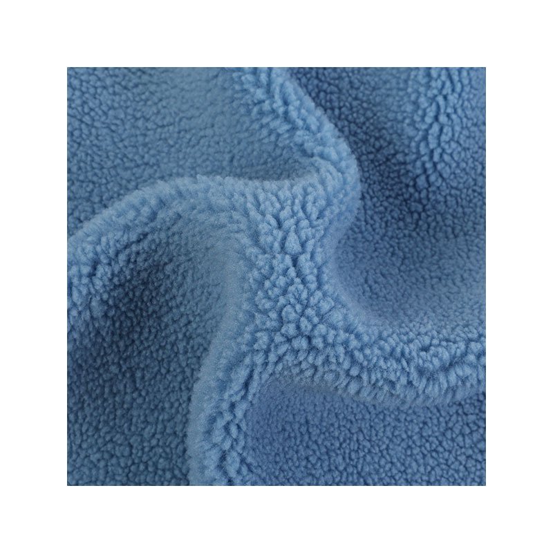 High Quality 100% Solid Color Polyester 350g Soft Knitted Plush Toy Polar Fleece Fabric For Autumn And Winter Coats