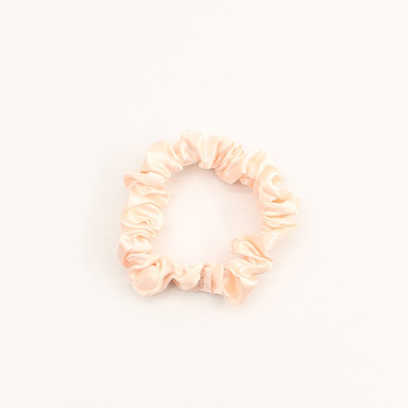 Wholesale custom small satin scrunchies elegant fashion hair ties for women hair accessories
