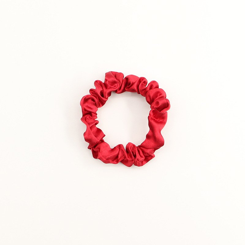 Wholesale custom small satin scrunchies elegant fashion hair ties for women hair accessories