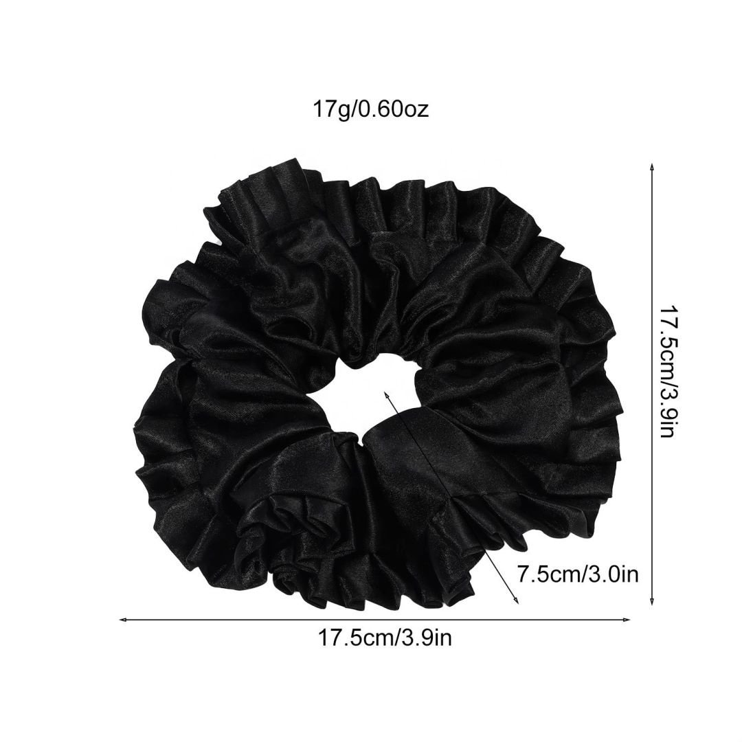Wholesale Fashion White pink black Oversized Solid Colour High Ponytail Hair Tie Headband Hair Scrunchies Women Hair Accessories