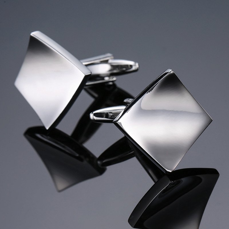 Wholesale High-quality copper material laser metal cufflinks Fashion Men's French shirt cuffs buckle Cuff link decoration