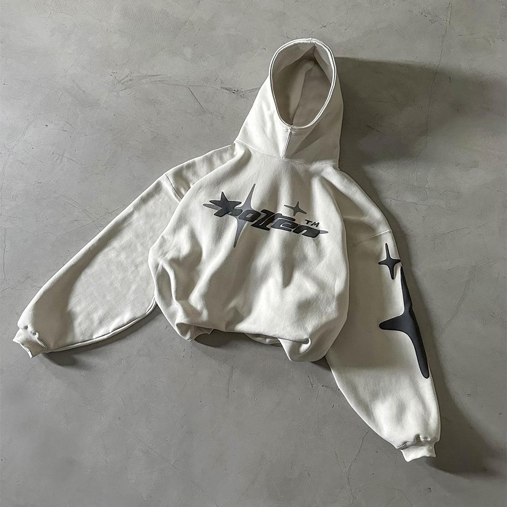 Wholesale 520 gsm 3d puff cropped hoodie men high quality custom heavyweight printing boxy fit hoodie