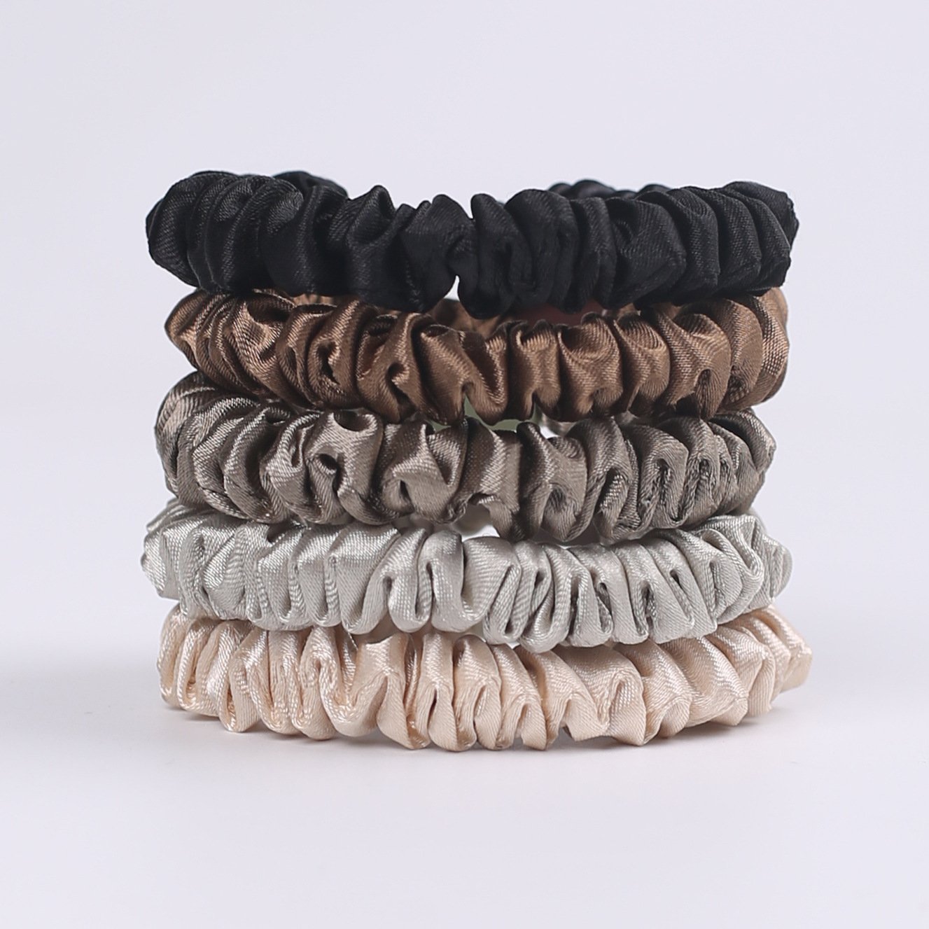 Satin Hair Scrunchies for Women Softer Than Silk Scrunchies for Hair Satin Scrunchies for Girls Silk Hair Ties No Damage