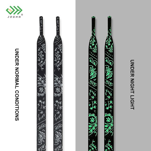 JOGHN LED luminous shoelaces night running group warning equipment fluorescent luminous running sports Led luminous shoelaces