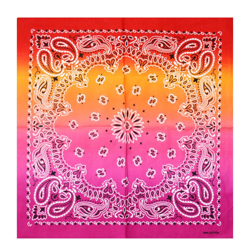 Wholesale Custom Graded Tie Dye Hip Hop 100% Cotton Bandana