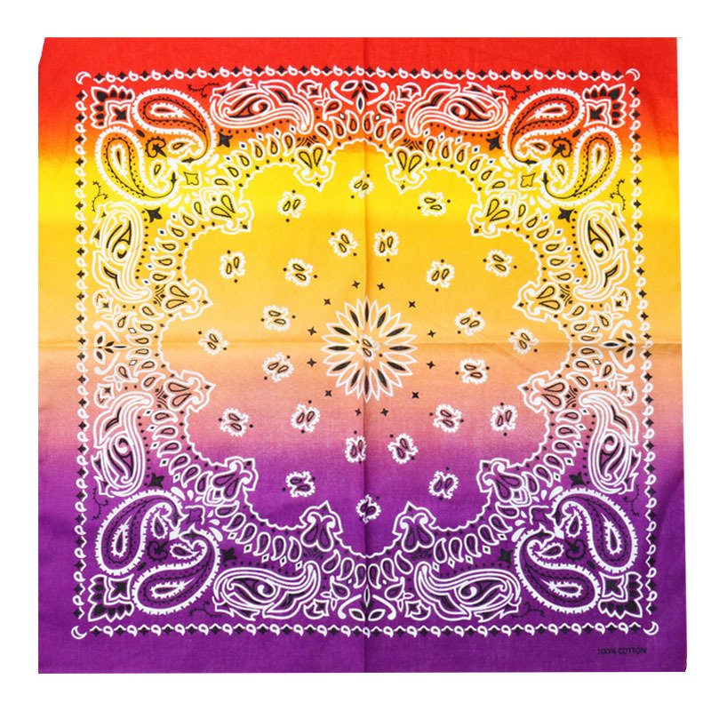 Wholesale Custom Graded Tie Dye Hip Hop 100% Cotton Bandana