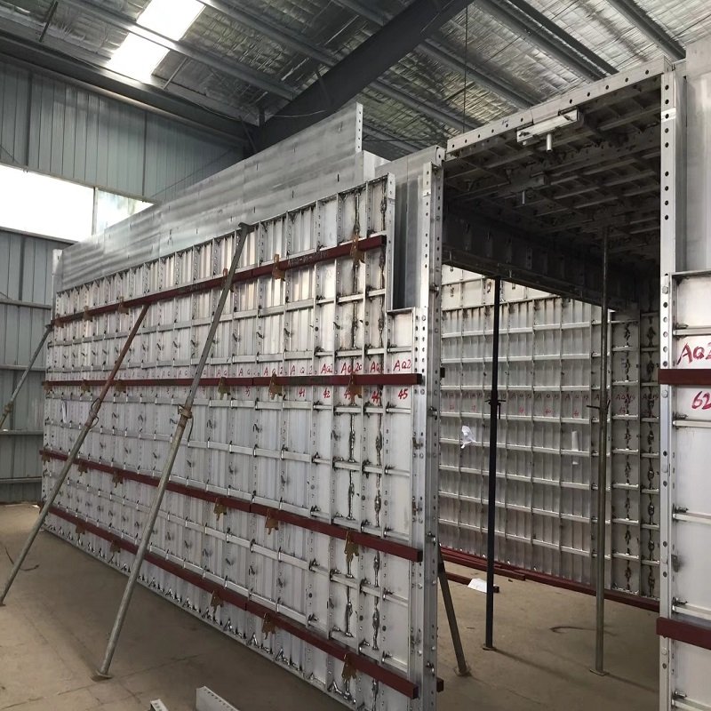 Fast precast aluma encofrado column concrete coffrage aluminum tie wall build mold forms metal formwork system for construction