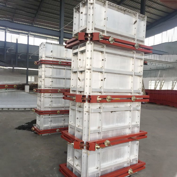 Fast precast aluma encofrado column concrete coffrage aluminum tie wall build mold forms metal formwork system for construction