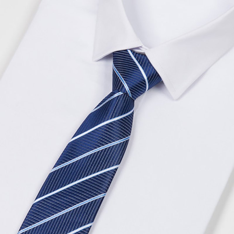 High quality handmade silk tie Fashion design jacquard Business School tie Men's striped custom tie
