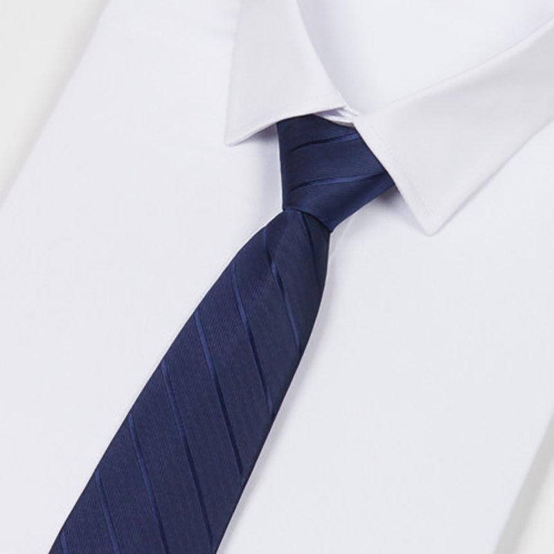 High quality handmade silk tie Fashion design jacquard Business School tie Men's striped custom tie