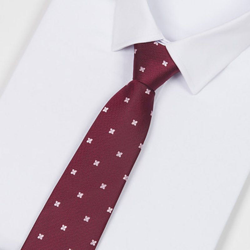 High quality handmade silk tie Fashion design jacquard Business School tie Men's striped custom tie