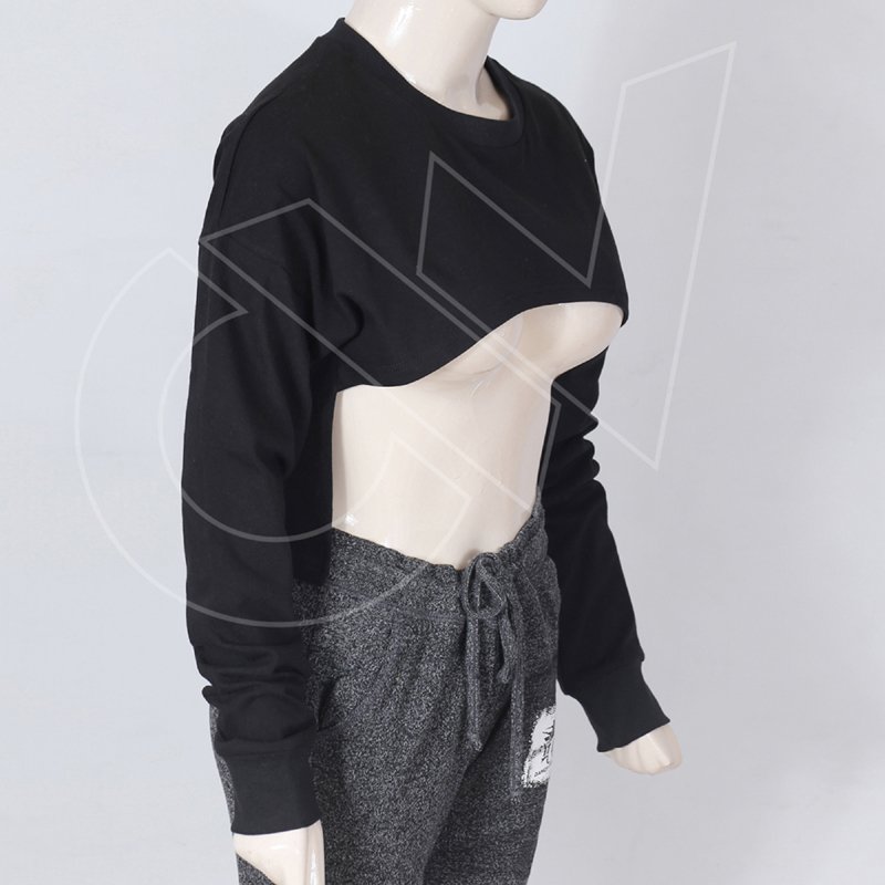 Wholesale Factory Price Long Sleeve Crop Top For Women With Premium Quality