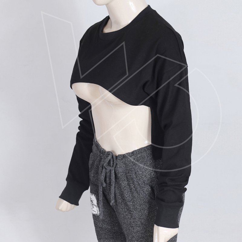 Wholesale Factory Price Long Sleeve Crop Top For Women With Premium Quality