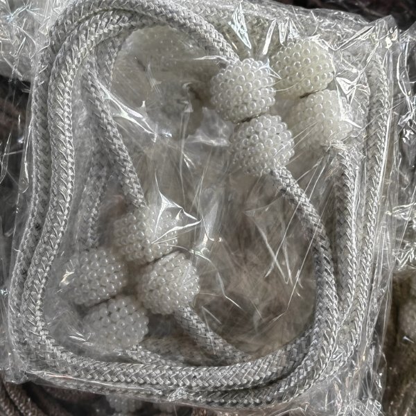 Home Bedroom Office Decorative 3.2cm Pearl Magnetic Curtain Tie Buckles Holdbacks Holders Hooks Clip Tiebacks
