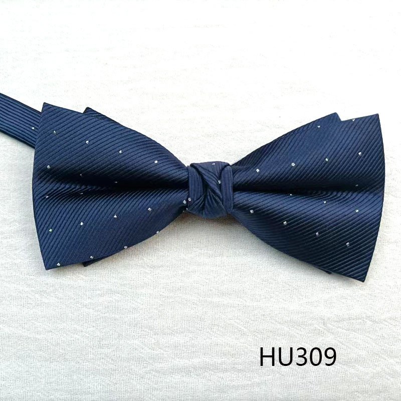 Bow Tie Manufacturer Wholesale Men Bow Tie Solid Colour Black Wine bow Tie