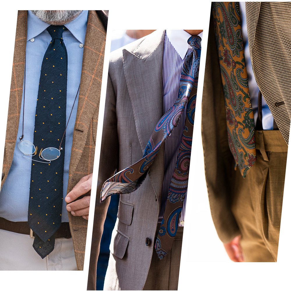 Mens Blue Silk Printed Tie Fashion 2024 Flower Necktie Custom Pattern Ties For Men Modern