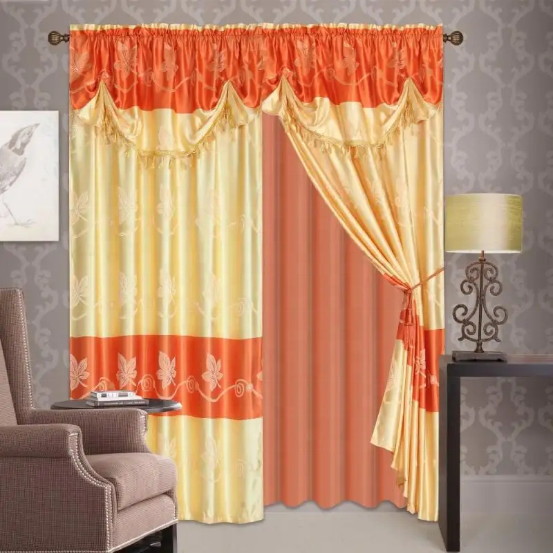 Single Jacquard Curtain Fabrics Turkey With Turkish Curtain Fabric Design For Salon